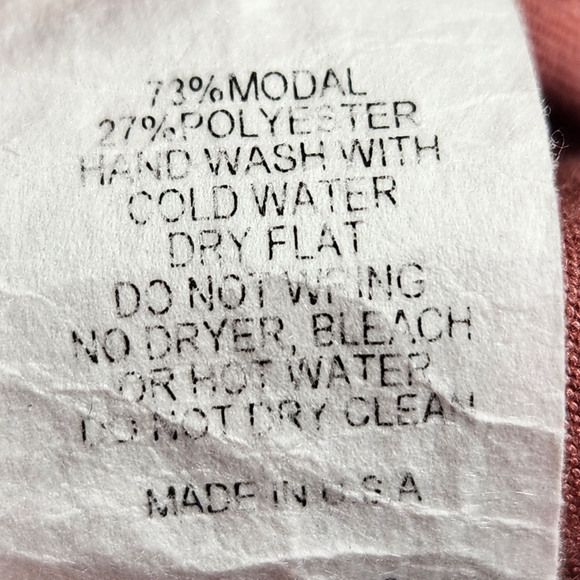 Alya Dusty Rose Short Ruffle Tier Sleeve Cold Shoulder Top Size Medium - Picture 7 of 8